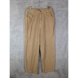Empyre Corduroy Skate Pants Tori Baggy Loose Fit Beige Size 11 32 x 29